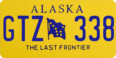 AK license plate GTZ338