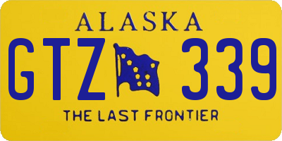 AK license plate GTZ339