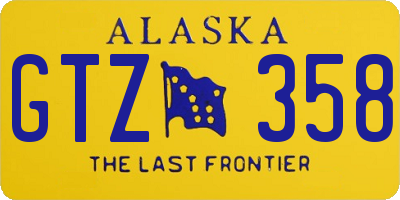 AK license plate GTZ358