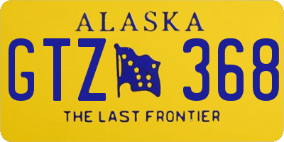 AK license plate GTZ368