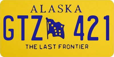 AK license plate GTZ421