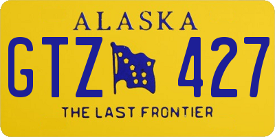 AK license plate GTZ427