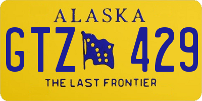 AK license plate GTZ429