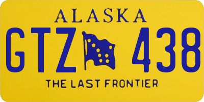 AK license plate GTZ438