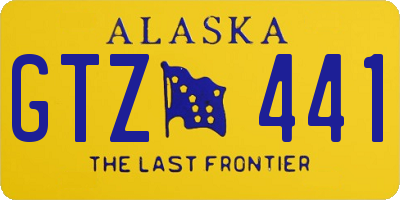 AK license plate GTZ441