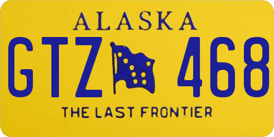 AK license plate GTZ468