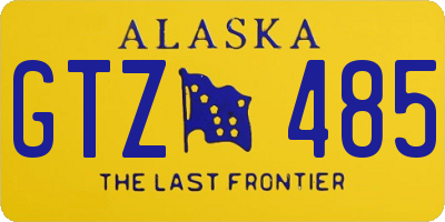 AK license plate GTZ485