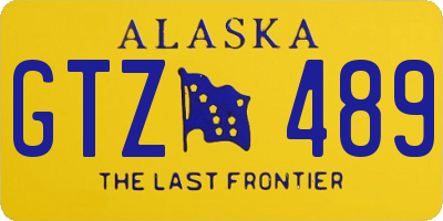 AK license plate GTZ489