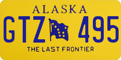 AK license plate GTZ495