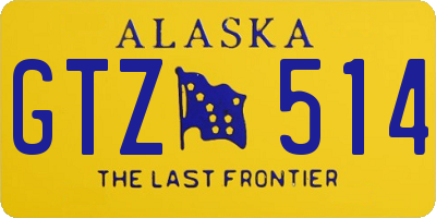 AK license plate GTZ514