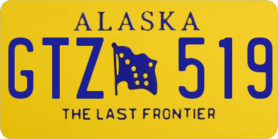 AK license plate GTZ519