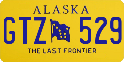 AK license plate GTZ529