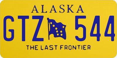 AK license plate GTZ544
