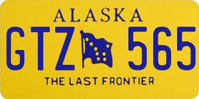 AK license plate GTZ565