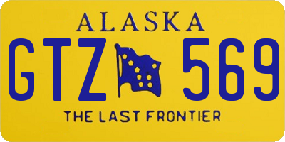 AK license plate GTZ569
