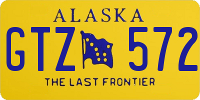 AK license plate GTZ572