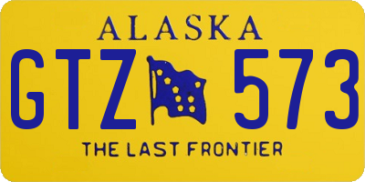 AK license plate GTZ573