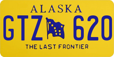 AK license plate GTZ620