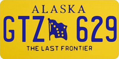 AK license plate GTZ629