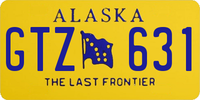 AK license plate GTZ631