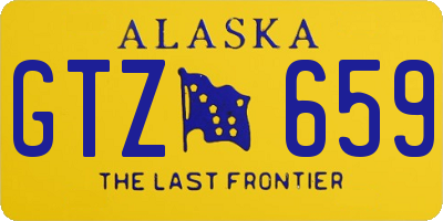 AK license plate GTZ659