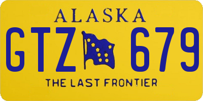 AK license plate GTZ679