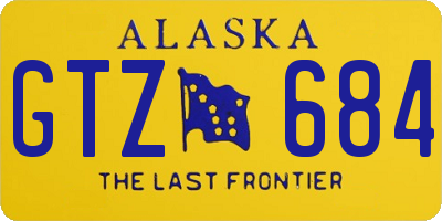 AK license plate GTZ684