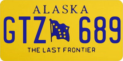 AK license plate GTZ689
