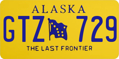 AK license plate GTZ729