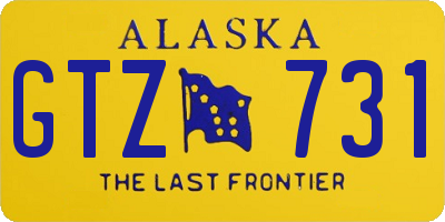 AK license plate GTZ731