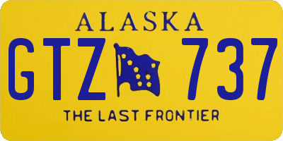AK license plate GTZ737