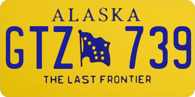 AK license plate GTZ739