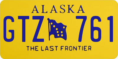 AK license plate GTZ761