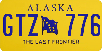 AK license plate GTZ776