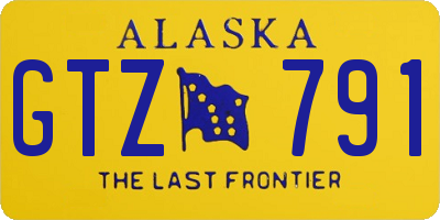 AK license plate GTZ791