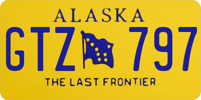 AK license plate GTZ797