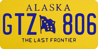 AK license plate GTZ806