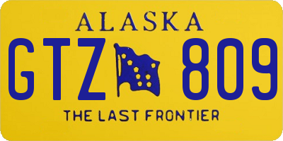 AK license plate GTZ809