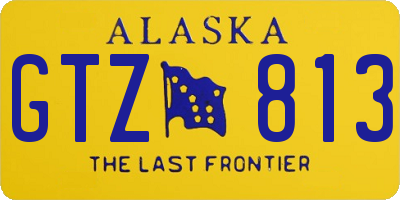AK license plate GTZ813