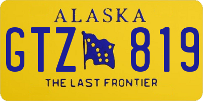 AK license plate GTZ819