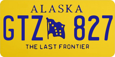 AK license plate GTZ827