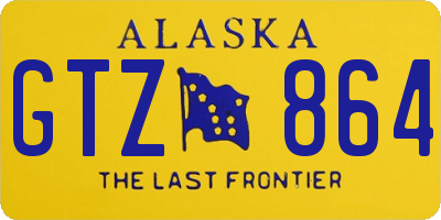 AK license plate GTZ864