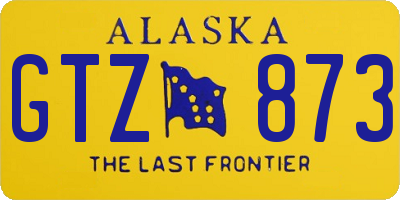 AK license plate GTZ873