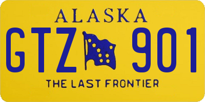 AK license plate GTZ901