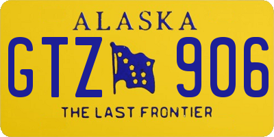 AK license plate GTZ906