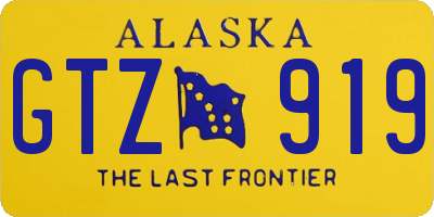 AK license plate GTZ919