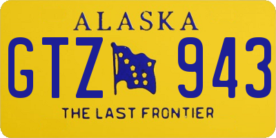 AK license plate GTZ943