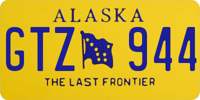 AK license plate GTZ944