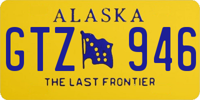 AK license plate GTZ946