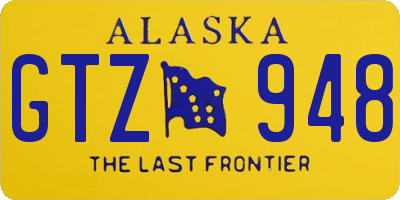 AK license plate GTZ948